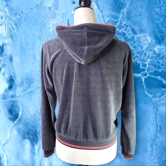 Horny Toad Gray Fleece Plush Full Zipped Hoodie - Picture 3 of 5